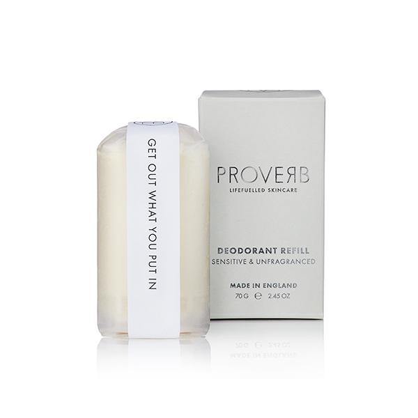 Proverb Skin aluminium free, refillable deodorant for sensitive skin