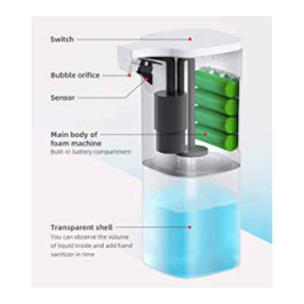 Automated Contactless Sanitiser Spray Dispenser 500ml
